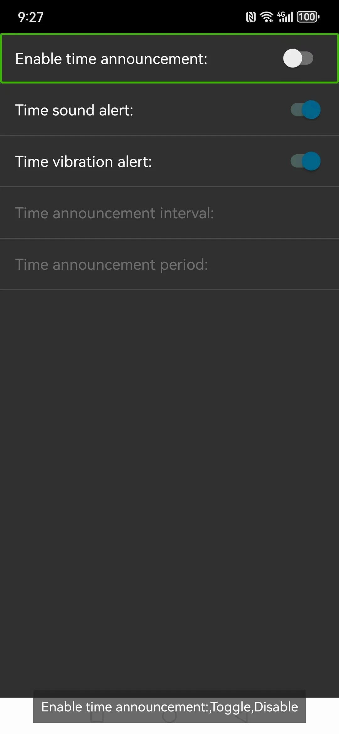 Prudence Screen Reader screenshot
